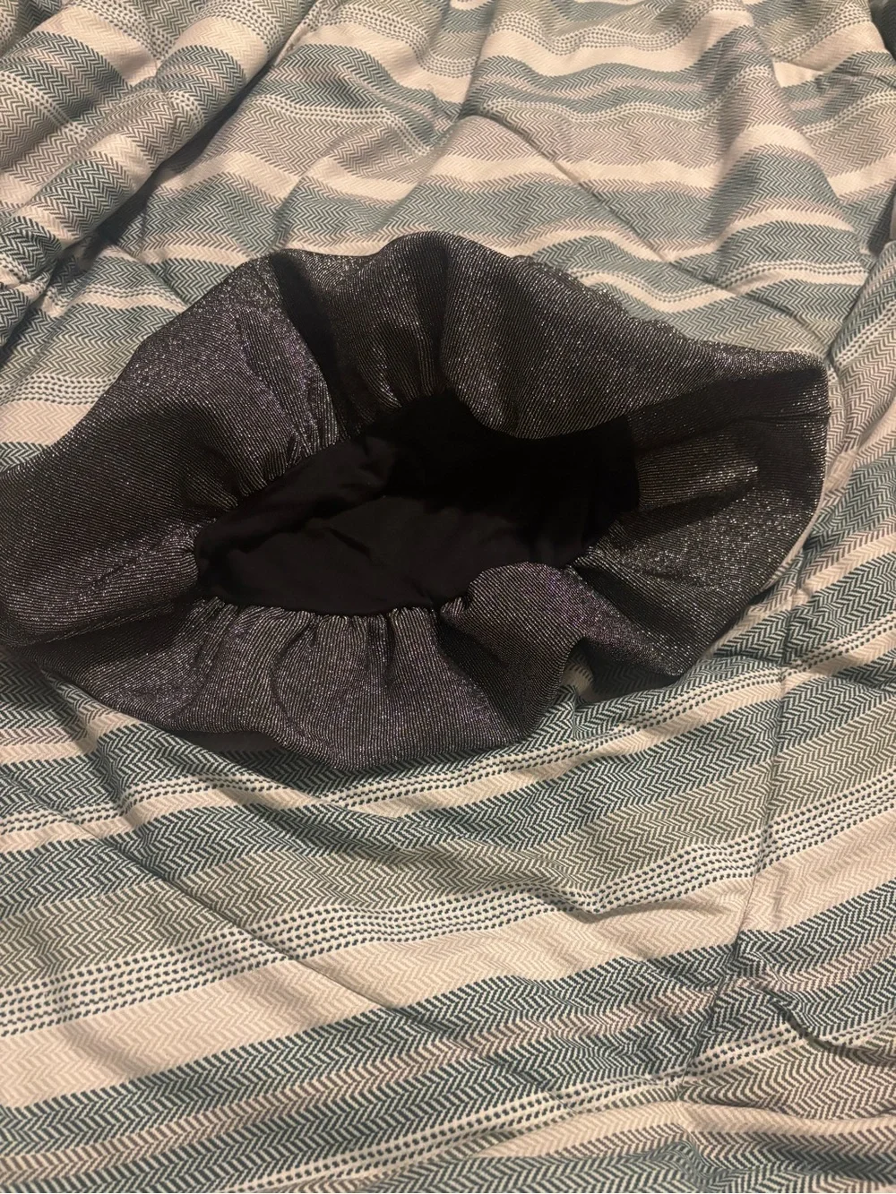 Zara Glitter Ruffle Mini Skirt - Charcoal Silver